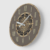 Grande Horloge Ronde Art Deco (Angle)