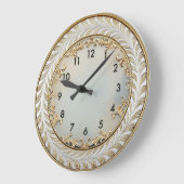 Grande Horloge Ronde Art Deco Elegant Round (Angle)