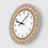 Grande Horloge Ronde Art Deco Wall (Angle)