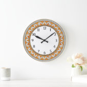 Grande Horloge Ronde Art Deco Wall (Maison)