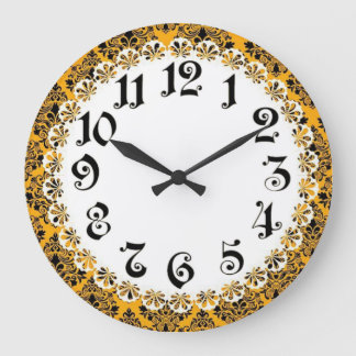 Grande Horloge Ronde Art Deco Wall