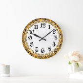 Grande Horloge Ronde Art Deco Wall (Maison)