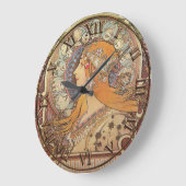 Grande Horloge Ronde Art Nouveau Clock (Angle)