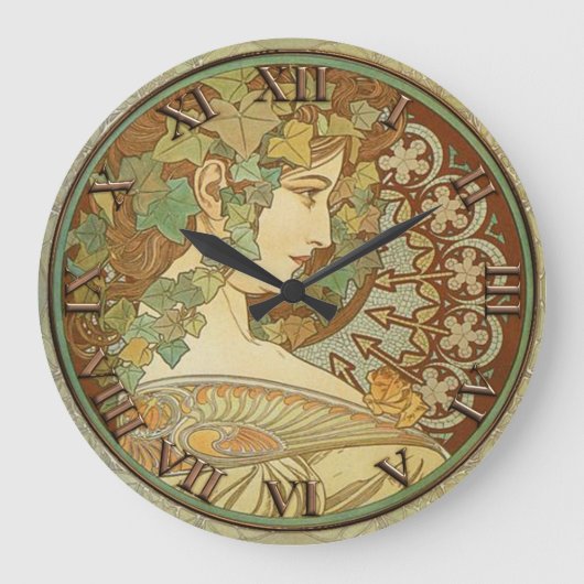 Grande Horloge Ronde Art Nouveau Clock (Recto)