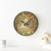 Grande Horloge Ronde Art Nouveau Clock (Maison)