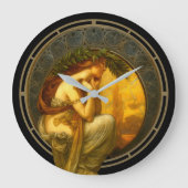 Grande Horloge Ronde Art Nouveau Woman At Sunset (Recto)