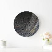 Grande Horloge Ronde Art original : "la vie continue à tourner" (Maison)