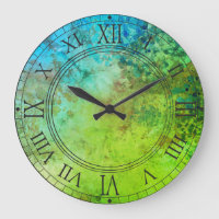 Art Rustique Inspiré par l'industrie Mur Bleu Vert