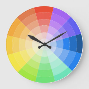 Grande Horloge Ronde Artistes Colorwheel