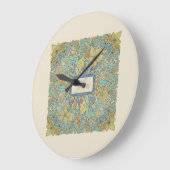 Grande Horloge Ronde Artistic Zentangle Mandala Wall Clock (Angle)