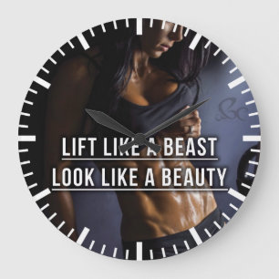 Grande Horloge Ronde Ascenseur Comme Une Bête, Ressembler À Une Beauté