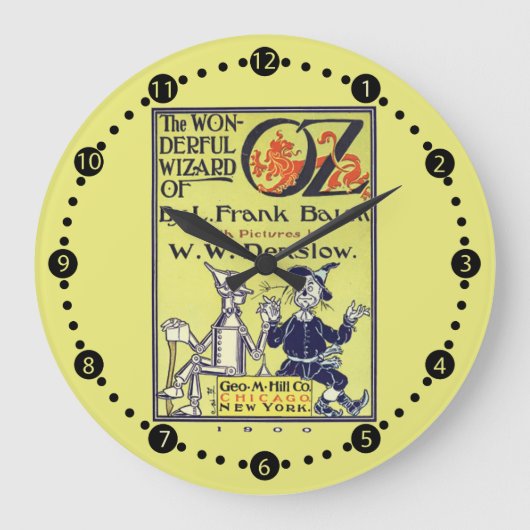 Grande Horloge Ronde Assistant Rétro de l'horloge murale Vintage Oz (Recto)