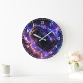 Grande Horloge Ronde Asteroid Wall Clock — Space-Inspired Design (Maison)