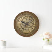 Grande Horloge Ronde Astrolabe antique 3 (Maison)