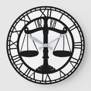 Grande Horloge Ronde Astrologie/signe zodiaque/bibliothèque