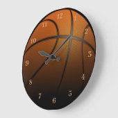 Grande Horloge Ronde Athlète de basket-ball (Angle)