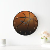 Grande Horloge Ronde Athlète de basket-ball (Maison)