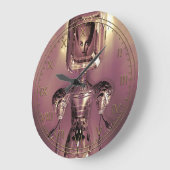 Grande Horloge Ronde Attrapons Cyborg Babe (Angle)