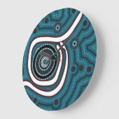 Grande Horloge Ronde Au milieu de nulle part (Angle)