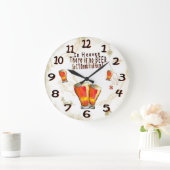 Grande Horloge Ronde Au paradis, il n'y a pas d'horloge murale à bière (Maison)
