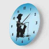 Grande Horloge Ronde Au trou de pêche (Angle)