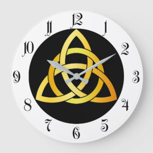 Grande Horloge Ronde Authentique Triquetra circle celtic knot Ireland g