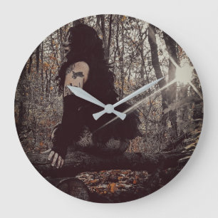 Grande Horloge Ronde Autocollant de clown