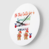 Grande Horloge Ronde Autocollant de pare-chocs (Angle)