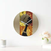 Grande Horloge Ronde Automne africain (Maison)