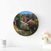 Grande Horloge Ronde Automne Saison Automne Arbres Nature Paysage Austr (Maison)