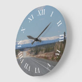 Grande Horloge Ronde Autoroute Wanduhr au Canada (Angle)