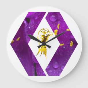 Grande Horloge Ronde autruche éclatante