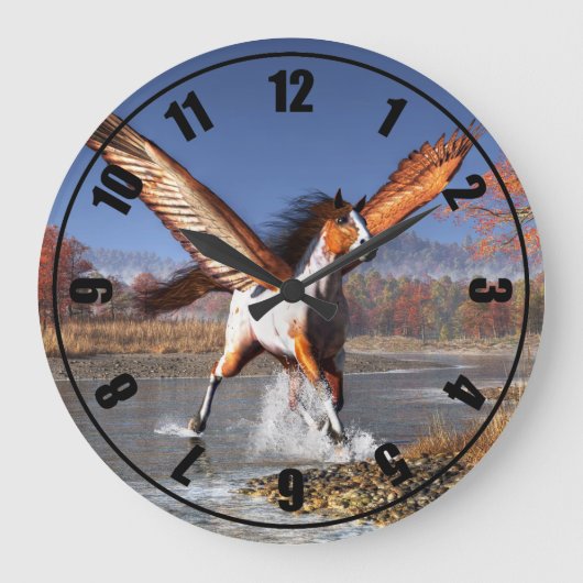 Grande Horloge Ronde Autumn pegasus (Recto)
