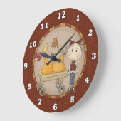 Grande Horloge Ronde Autumn Wall Clock (Angle)
