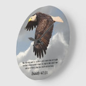 GRANDE HORLOGE RONDE AVEC DES AILES COMME DES AVIONS (Angle)