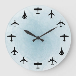 Grande Horloge Ronde Aviation Large Clock