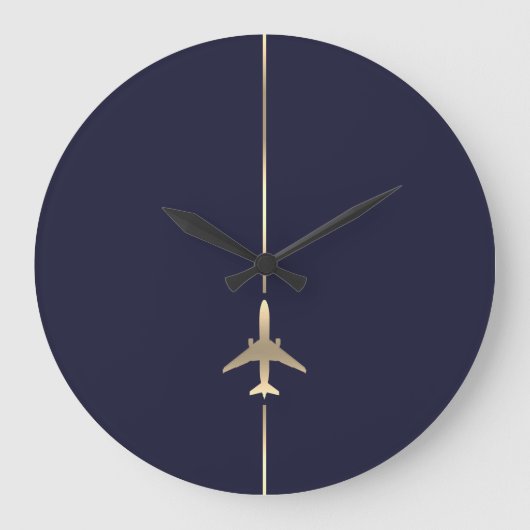 Grande Horloge Ronde Aviation minimale (Recto)