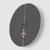 Grande Horloge Ronde Aviation minimale (Angle)