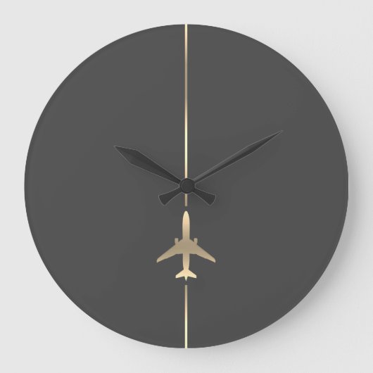 Grande Horloge Ronde Aviation minimale (Recto)