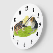 Grande Horloge Ronde Baby Chick Trio Large Clock (Angle)