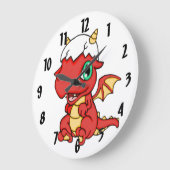 Grande Horloge Ronde Baby Dragon (Angle)
