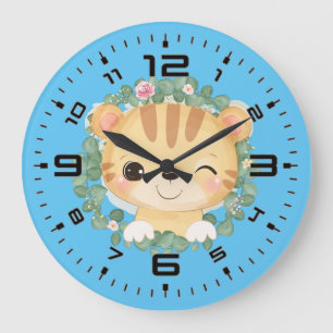 Grande Horloge Ronde Baby Tiger