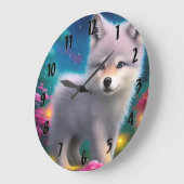 Grande Horloge Ronde Baby Wolf (Angle)