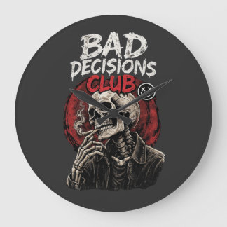 Grande Horloge Ronde Bad Decisions Club Skeleton in Leather Jacket 