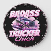 Grande Horloge Ronde Bade Trucker Chick Pink Power (Recto)