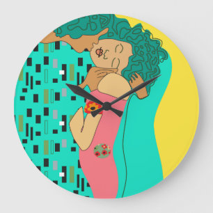 Grande Horloge Ronde Baiser de baiser