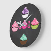 Grande Horloge Ronde Baking Cupcake O'Clock (Angle)