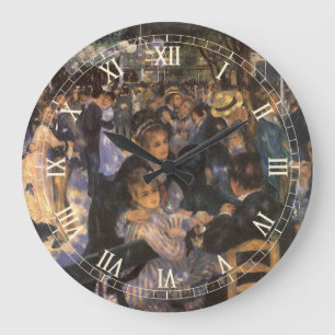 Grande Horloge Ronde Bal au Moulin de la Galette de Pierre Renoir