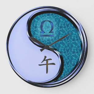 Grande Horloge Ronde Balance & Cheval d'Eau