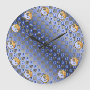 Grande Horloge Ronde Balance & Lapin de Feu